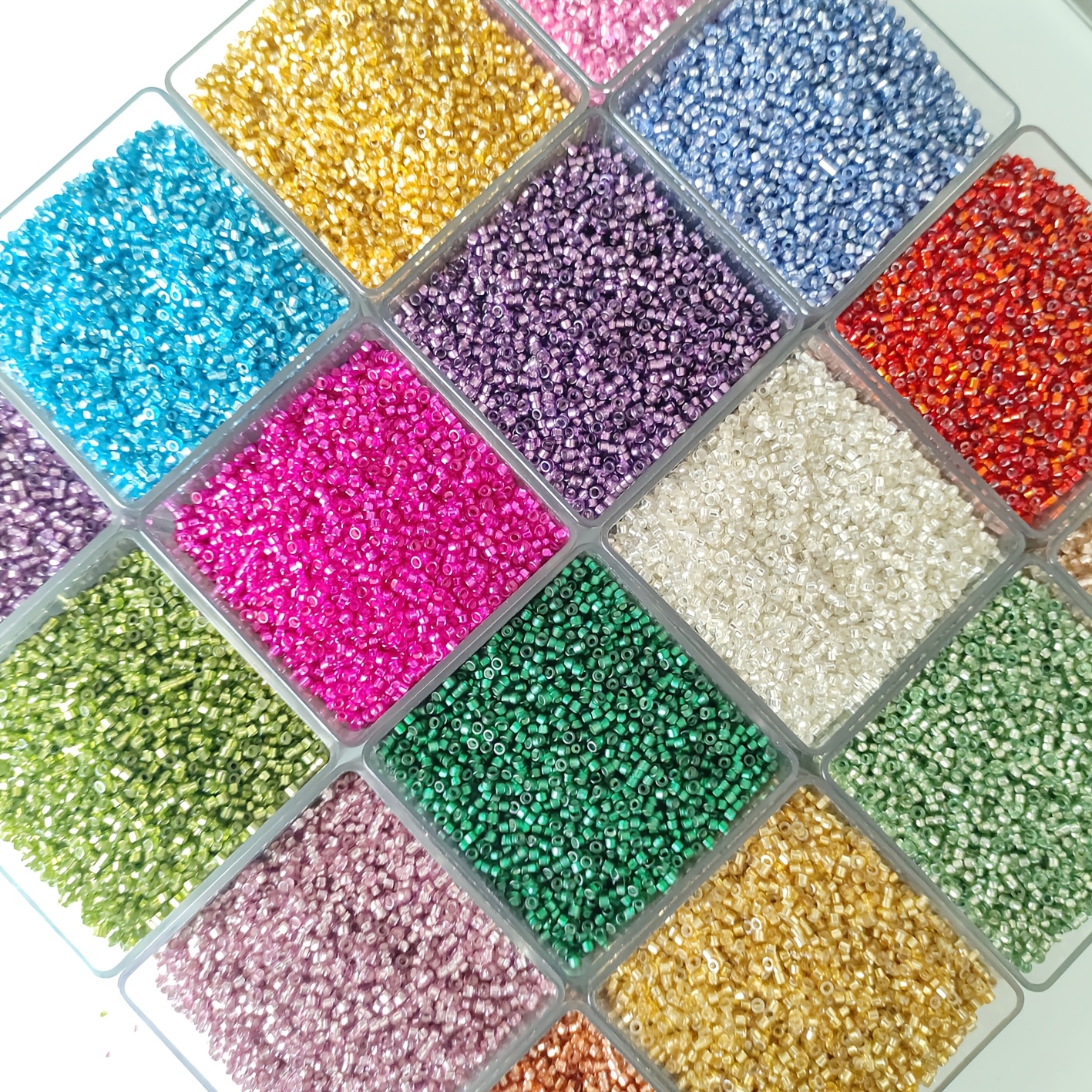 38g Vibrant Multicolor Seed Beads for DIY Projects